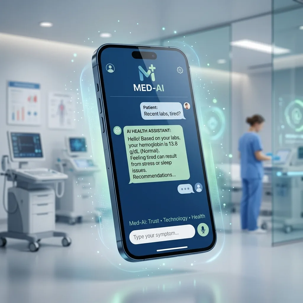 LineBOT 手機介面展示畫面：AI健康助理即時回應